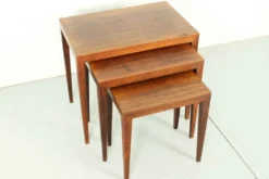 Tables gigognes en palissandre par bovenkamp Severin Hansen modèle 163 , 1960