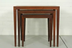 Tables gigognes en palissandre par bovenkamp Severin Hansen modèle 163 , 1960