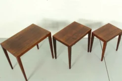 Tables gigognes en palissandre par bovenkamp Severin Hansen modèle 163 , 1960