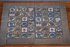 Tables Gigognes en Palissandre avec Carrelage par Johannes Andersen pour CFC Silkeborg, Danemark, 1960s, Set de 3