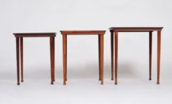 Tables Gigognes en Palissandre de Møbel Intarsia, Danemark, 1960s, Set de 3
