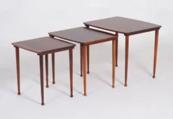 Tables Gigognes en Palissandre de Møbel Intarsia, Danemark, 1960s, Set de 3
