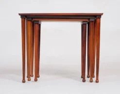 Tables Gigognes en Palissandre de Møbel Intarsia, Danemark, 1960s, Set de 3