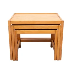 Tables gigognes en pin massif Design Kurt Østervig années 1960 Danemark