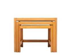 Tables gigognes en pin massif Design Kurt Østervig années 1960 Danemark
