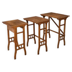 3 tables gigognes / ensemble gigogne / arts et métiers / années 1950