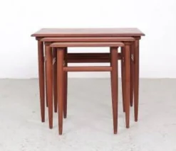 Tables gigognes en teck au design danois, années 1960
