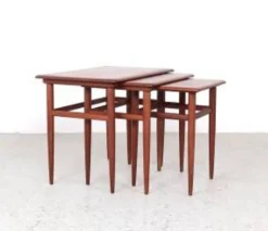 Tables gigognes en teck au design danois, années 1960
