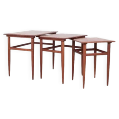 Tables gigognes en teck au design danois, années 1960