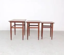 Tables gigognes en teck au design danois, années 1960