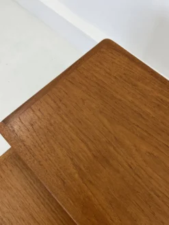 Tables gigognes en teck, Danemark, années 1960, lot de 3