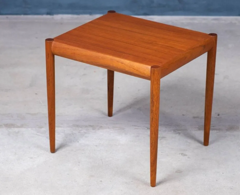 Tables Gigognes en Teck, Danemark, 1960s, Set de 3