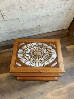Tables gigognes en teck danois vintage de Mobelfabrikken Toften, années 1960.