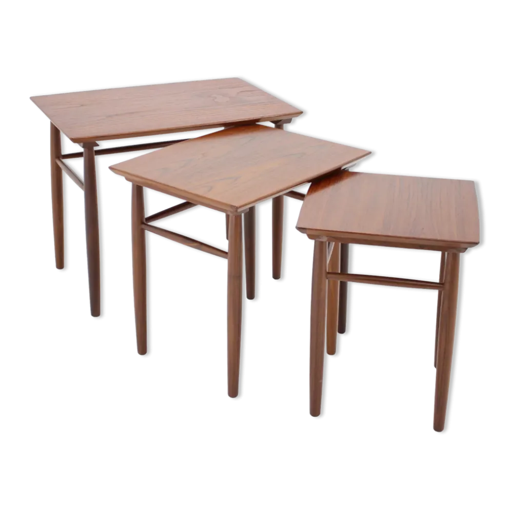 Tables gigognes en teck des années 1960, Danemark