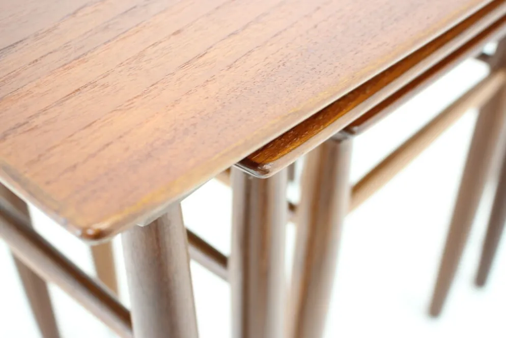 Tables gigognes en teck des années 1960, Danemark