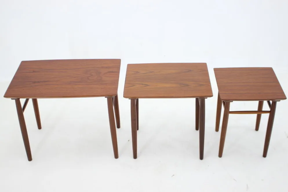 Tables gigognes en teck des années 1960, Danemark