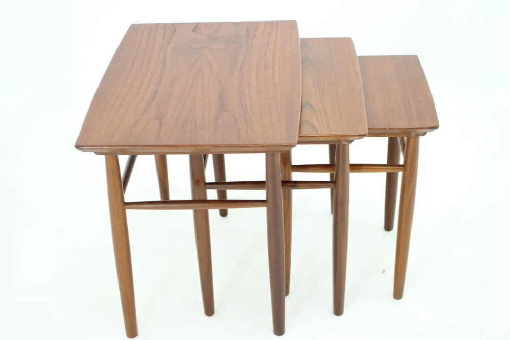 Tables gigognes en teck des années 1960, Danemark