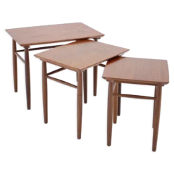 Tables gigognes en teck des années 1960, Danemark