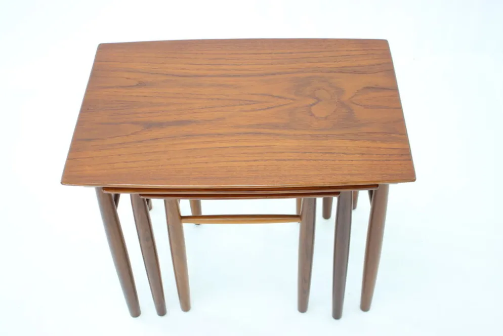 Tables gigognes en teck des années 1960, Danemark