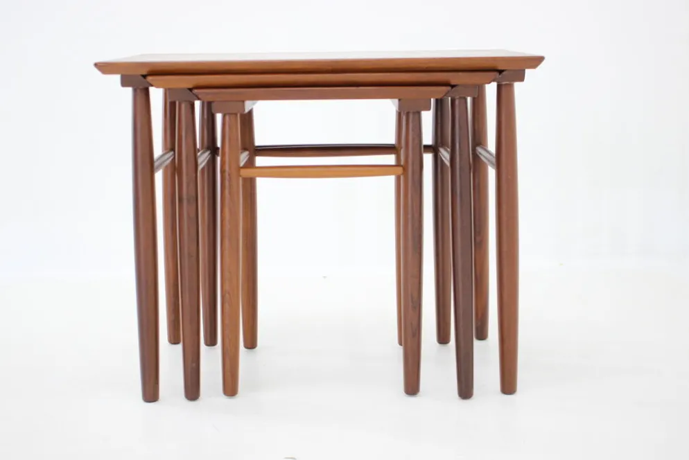 Tables gigognes en teck des années 1960, Danemark