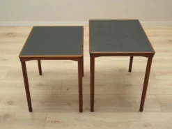 Tables gigognes en teck, design danois, années 1970, production : Danemark