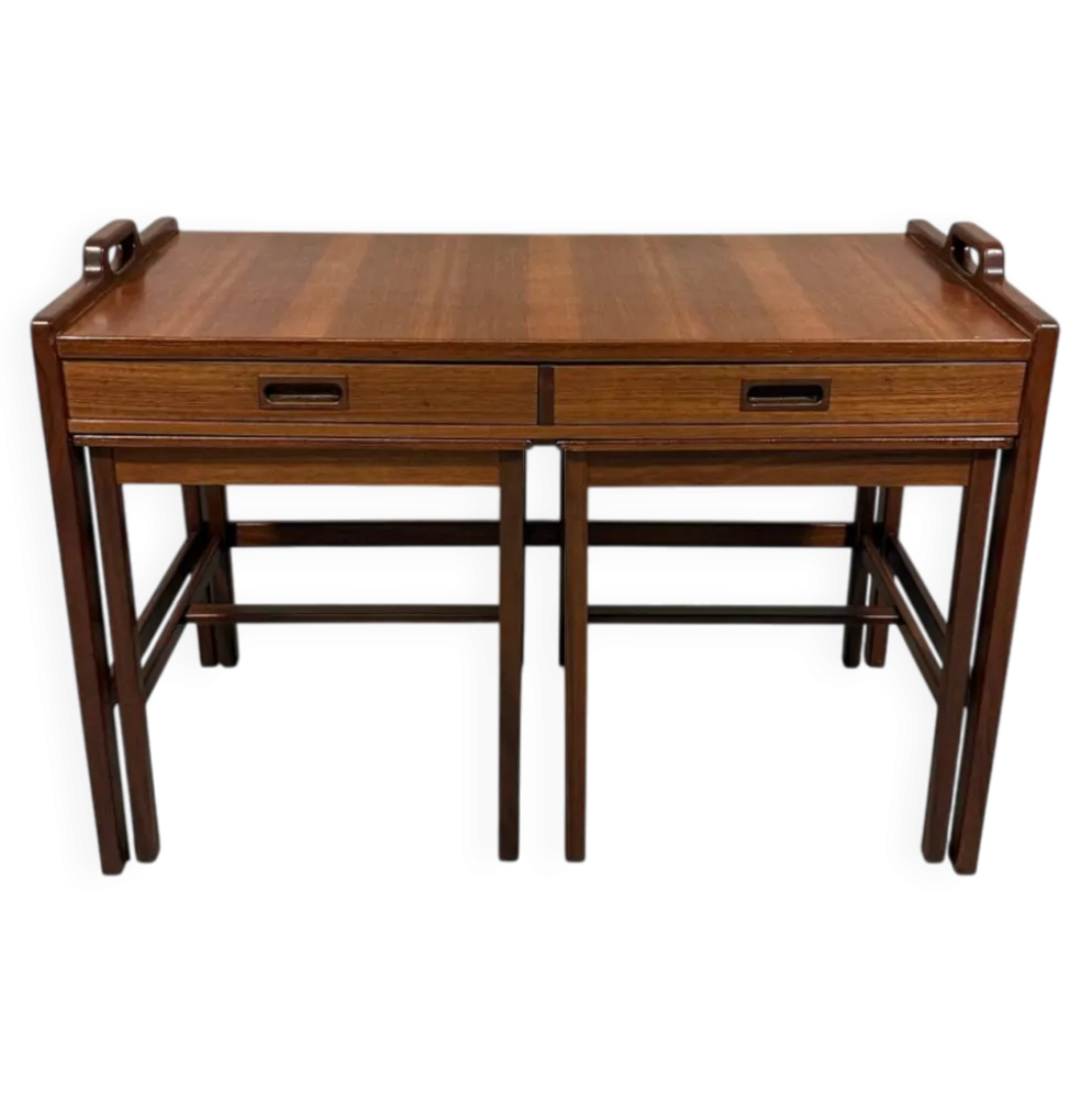 Tables gigognes en teck de Skaraborgs Möbelindustri, Suède