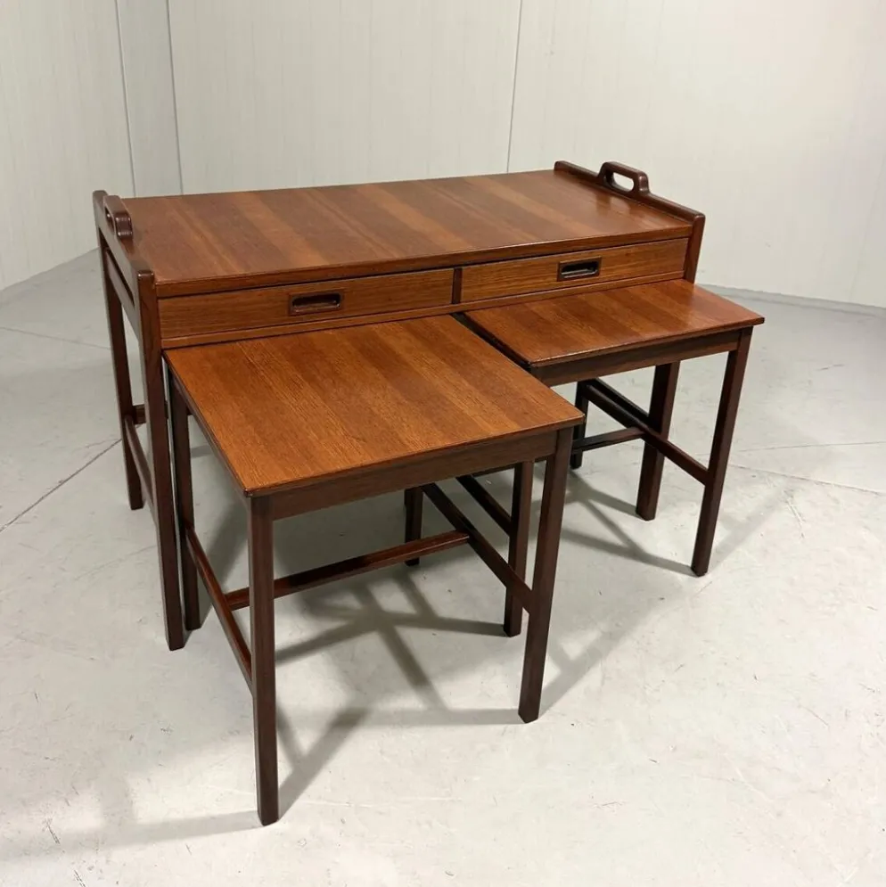 Tables gigognes en teck de Skaraborgs Möbelindustri, Suède