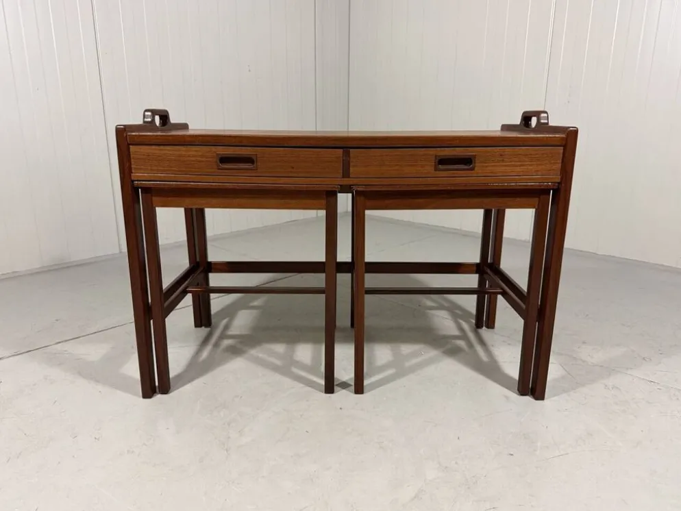 Tables gigognes en teck de Skaraborgs Möbelindustri, Suède