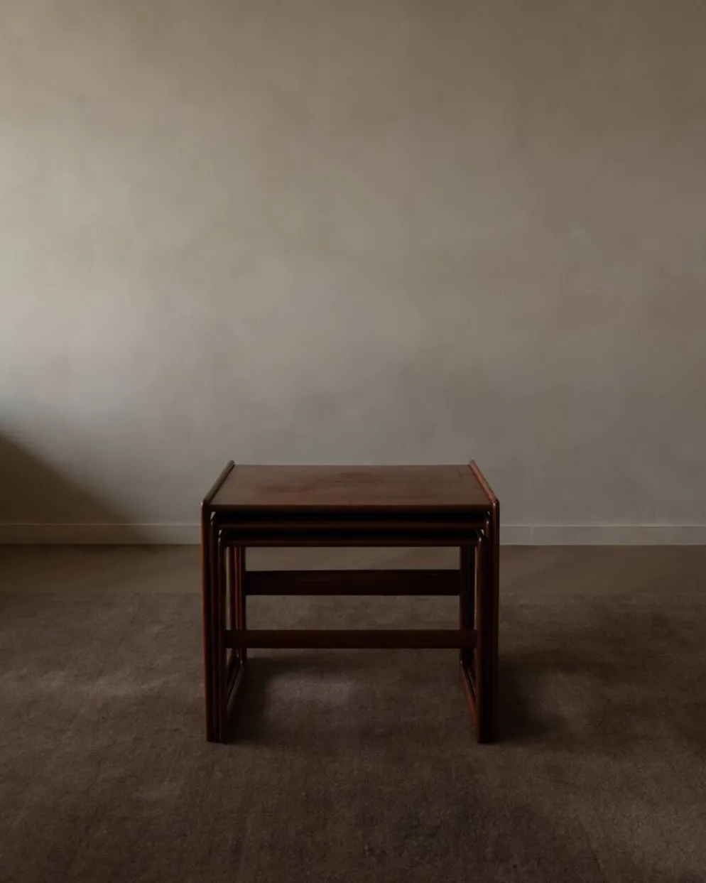 Tables gigognes en teck - ensemble de 3 - Arne Hovmand-Olsen pour Mogens Kold