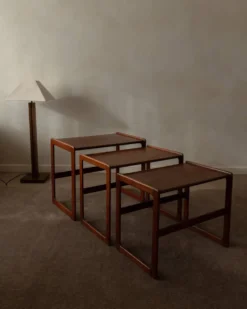 Tables gigognes en teck - ensemble de 3 - Arne Hovmand-Olsen pour Mogens Kold