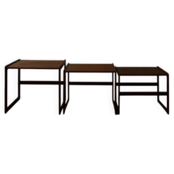Tables gigognes en teck - ensemble de 3 - Arne Hovmand-Olsen pour Mogens Kold