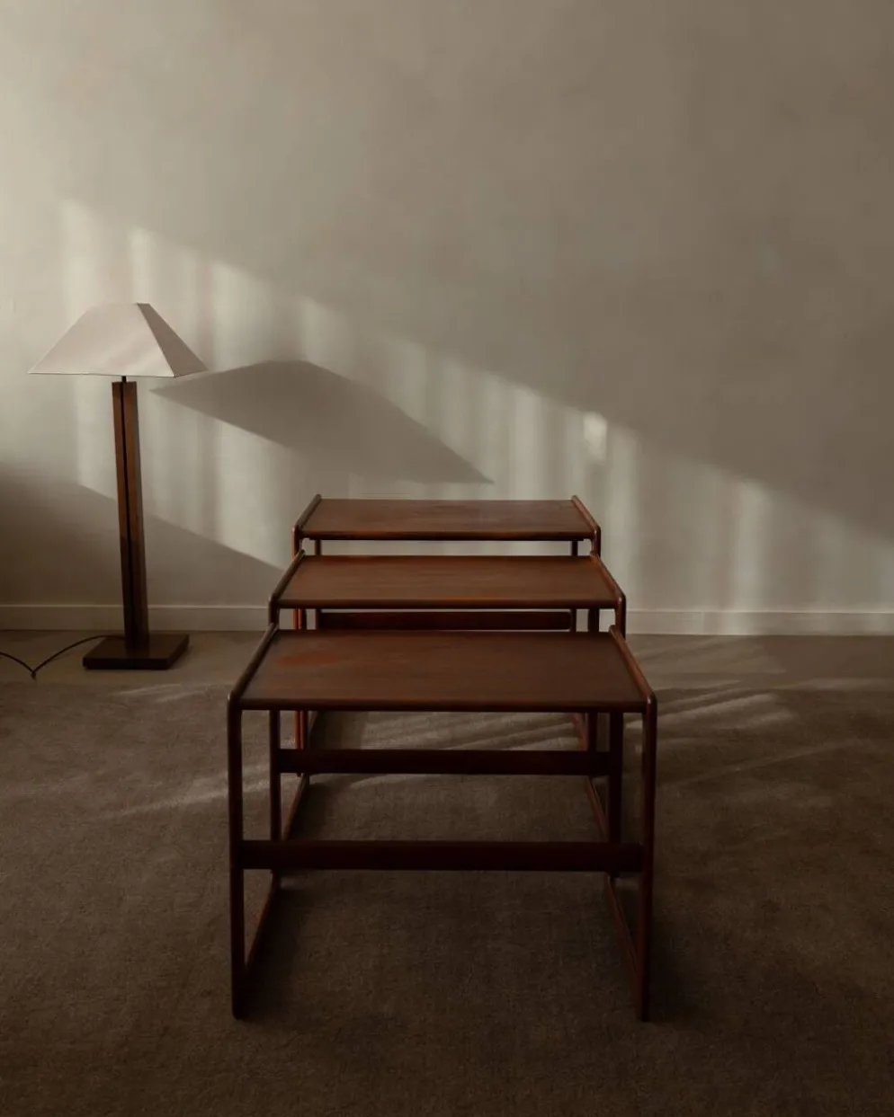 Tables gigognes en teck - ensemble de 3 - Arne Hovmand-Olsen pour Mogens Kold
