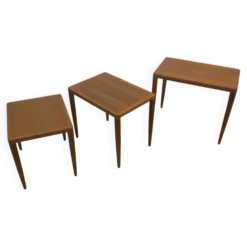 Tables gigognes en teck – H.W. Klein pour Bramin, Danemark 1960 | Mid-Century