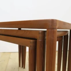 Tables gigognes en teck – H.W. Klein pour Bramin, Danemark 1960 | Mid-Century