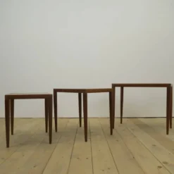 Tables gigognes en teck – H.W. Klein pour Bramin, Danemark 1960 | Mid-Century