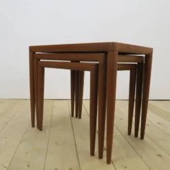 Tables gigognes en teck – H.W. Klein pour Bramin, Danemark 1960 | Mid-Century