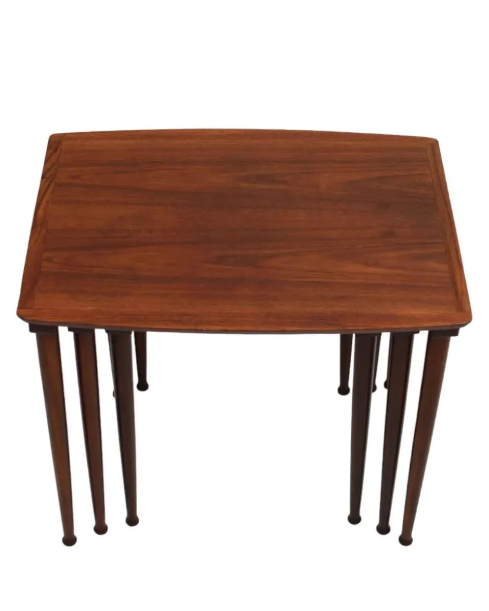 Tables gigognes en teck ×3, J. Aakjær Jørgensen, Danemark années 60