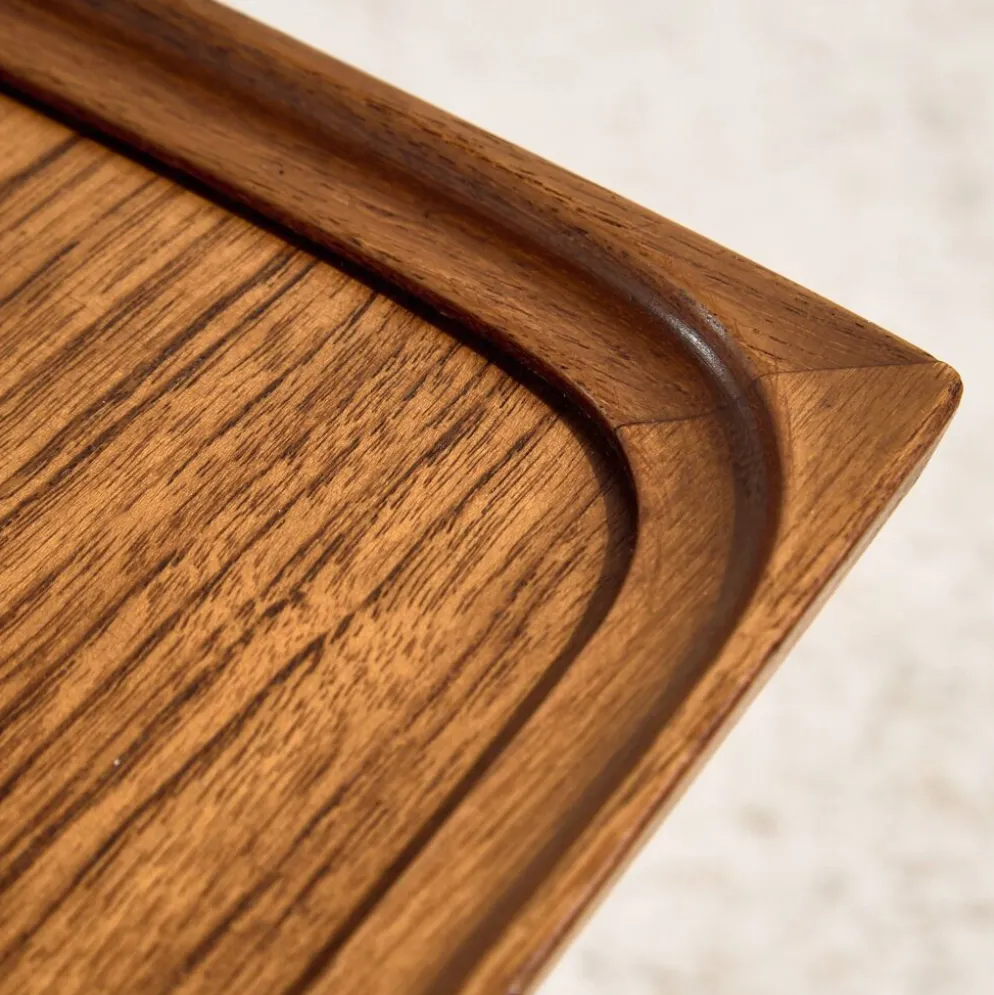 Tables gigognes en teck par Johannes Andersen pour CFC Silkeborg, ensemble de 3