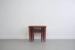 Tables gigognes en teck vintage x3
