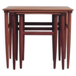 Tables gigognes en teck vintage x3