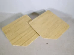Tables gigognes en travertin, ensemble de 2, années 1970