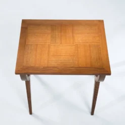 Tables gigognes gigognes du milieu du siècle avec parquet en chêne, France des années 1950