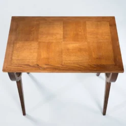 Tables gigognes gigognes du milieu du siècle avec parquet en chêne, France des années 1950
