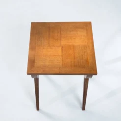 Tables gigognes gigognes du milieu du siècle avec parquet en chêne, France des années 1950