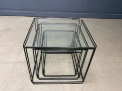 Tables gigognes Isocele de Max Sauze des années 1970.