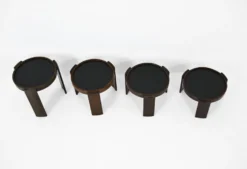 Tables gigognes modèle 780, créées par Gianfranco Frattini pour Cassina, an