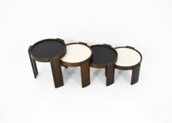 Tables gigognes modèle 780, créées par Gianfranco Frattini pour Cassina, an