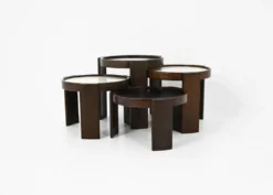 Tables gigognes modèle 780, créées par Gianfranco Frattini pour Cassina, an