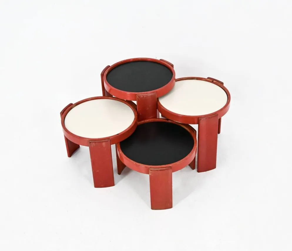 Tables gigognes modèle 780 de Gianfranco Frattini pour Cassina, années 1960