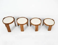 Tables gigognes modèle 780 de Gianfranco Frattini pour Cassina, années 1960